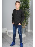 Bluza Neagra NDZ8140 - Magazin online - Boutique